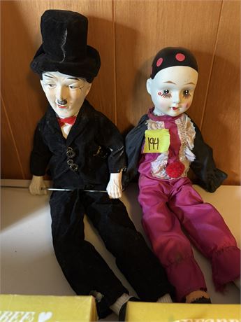 Charlie Chaplin and Clown Doll