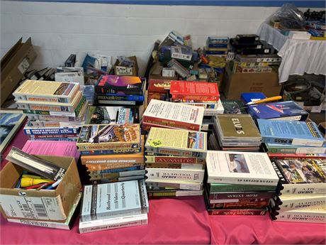 VHS, CDs, DVDs