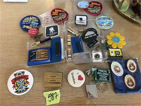 Pins, Keychains, Misc