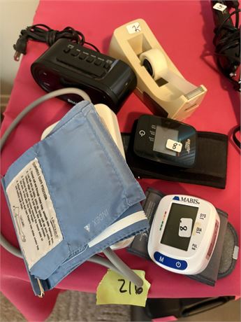 Misc Health Items, Clock and Tape