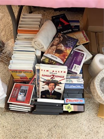 VHS, Cds, DVDs