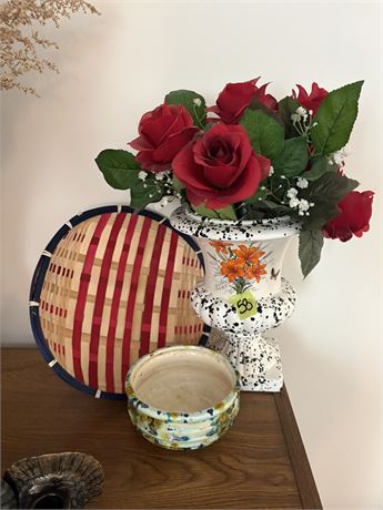 Vase and Floral, Basket