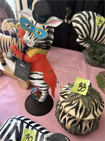 Zebra Decor and Dish