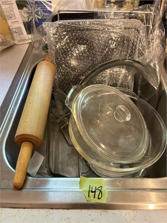 Glass Bowls, Pans