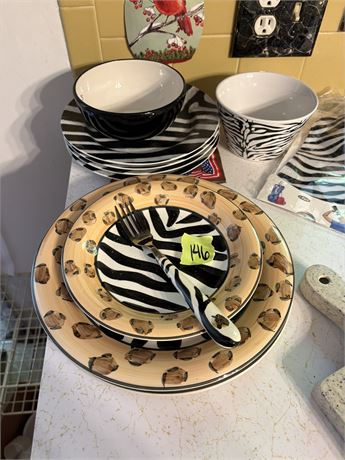 Animal Print Dishes