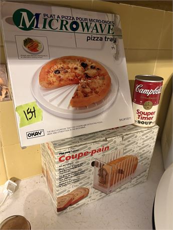 Soup Timer, Pizza Tray, Bread Cutter