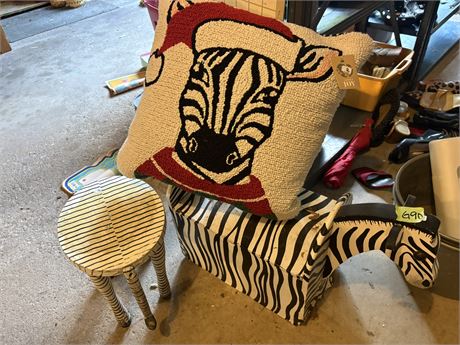 Zebra Pillow, Stools