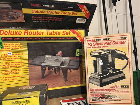 Router Table Set and Sander