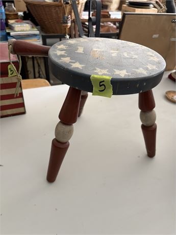Americana Decorative Stool, 1776
