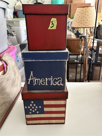 Americana Decorative Boxes