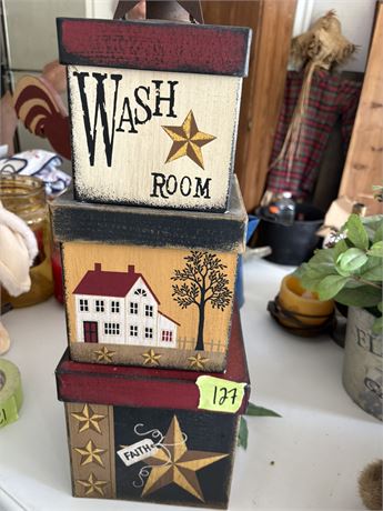 Decor Boxes, Metal Star