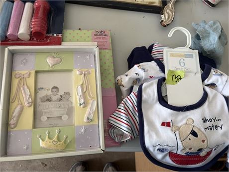 Baby Clothes and Picture Frame