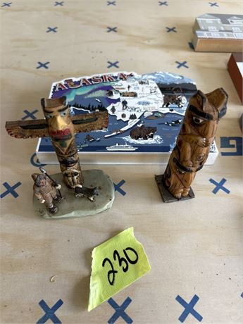 Totem Figures and Alaska Decor