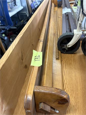Long Wood Shelf, Quilt Hanger