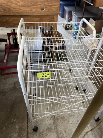 Basket Wheeled Shelf (2)