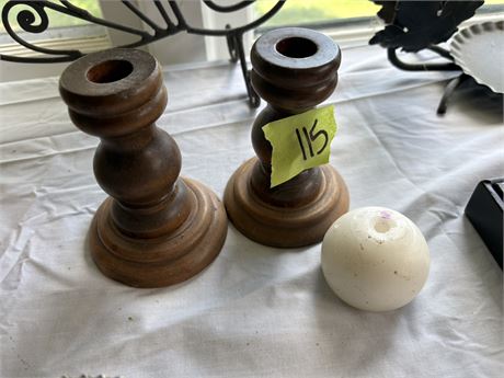 Wood Candlesticks