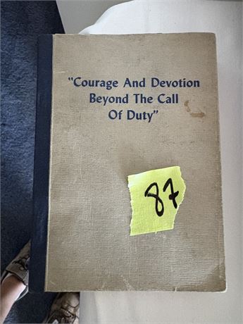 Vintage "Courage and Devotion Beyond the Call of Duty" Book