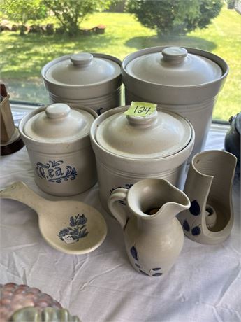 Stoneware Canisters and Williamsburg Pottery