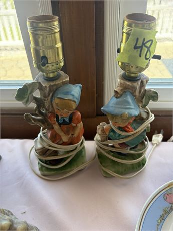 Lamp Fixtures, Chase Made in Japan, Girl and Boy