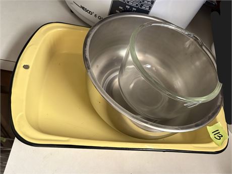 Pan and Bowls