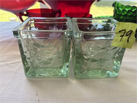 Sun Face Glass Dishes