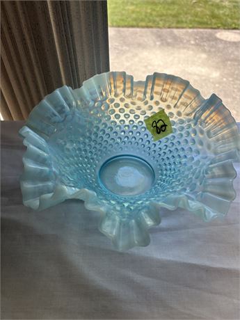 Blue Knob Glass Bowl