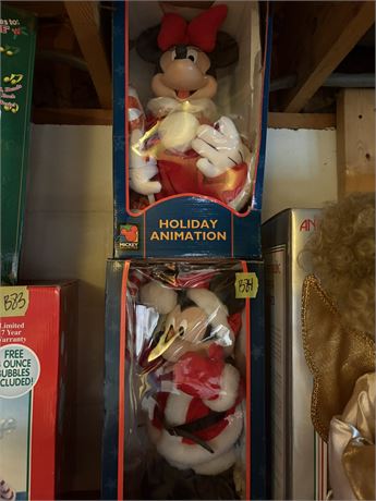 Vintage Animated Mickey and Minnie Mouse