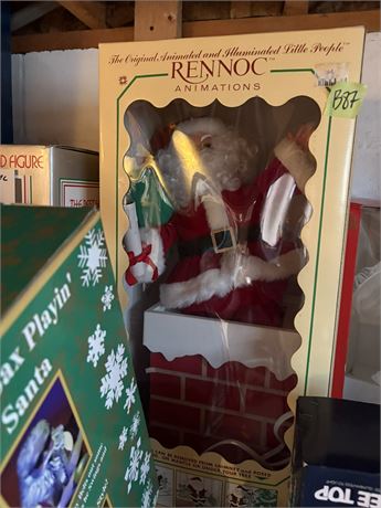 Animated Chimney Santa