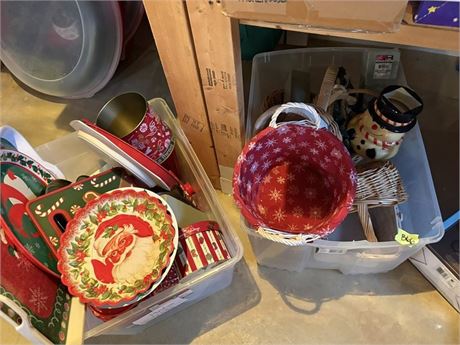 Christmas Trays, Containers