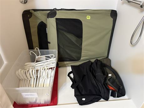 Garment Bag and Hangers