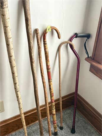 Wood Canes and Walking Sticks, Hand Crafted