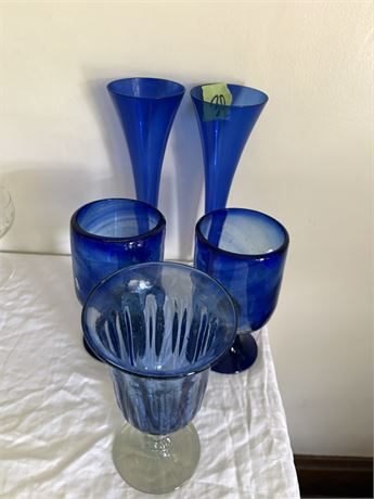 Blue Glassware