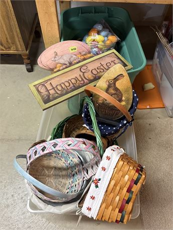 Easter Baskets and Decor