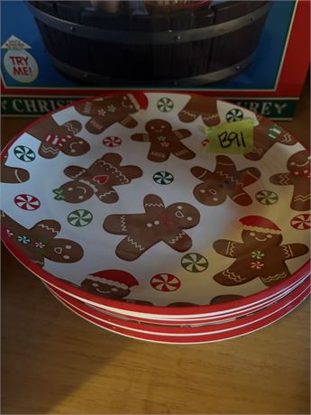 Gingerbread Man Plates