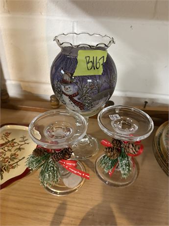 Glass Decor and Candle Holders