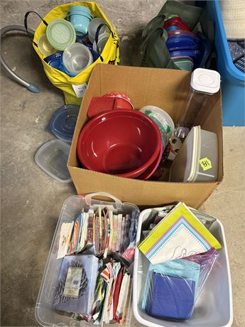 Napkins and Storage Containers
