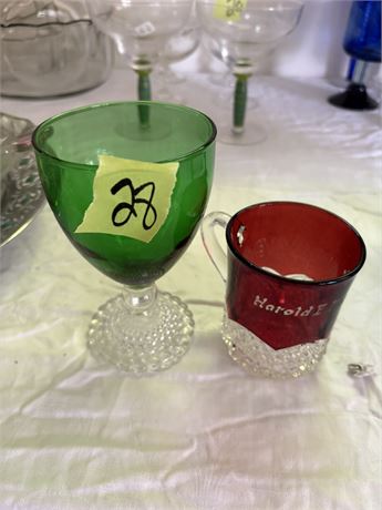 Glasses, Red and Green