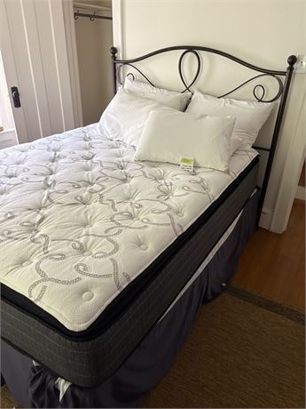 Queen Size Bed Frame and Mattress
