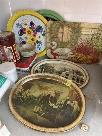 Trays and Cutting Board