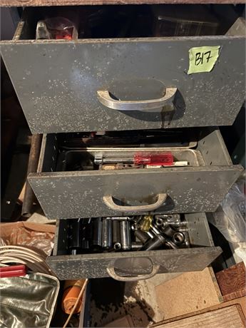 3 Drawers of Tools and Hardware