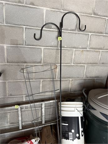 Shepherd's Hook and Tomato Stand