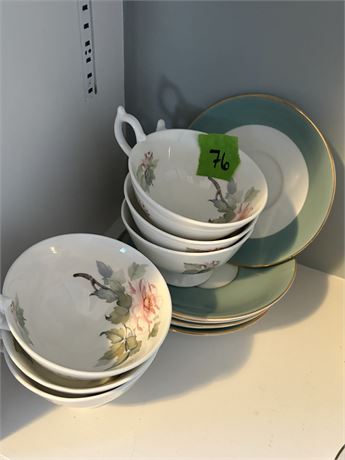 Tea Cups and Saucer