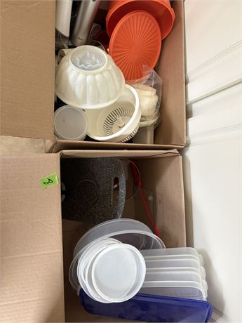 Storage Containers, Tupperware, Jello Mold, Misc