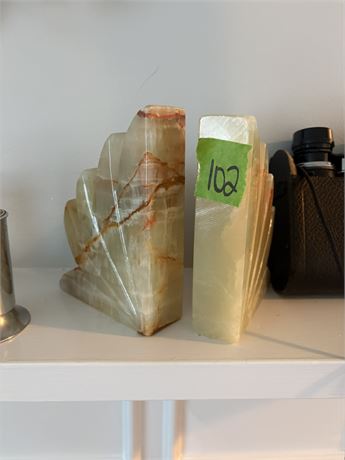Marble Bookends