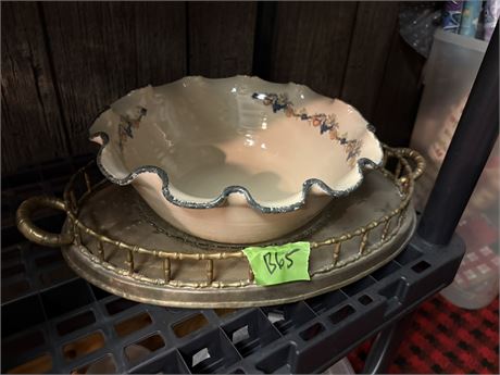 Vintage Tray and Bowl