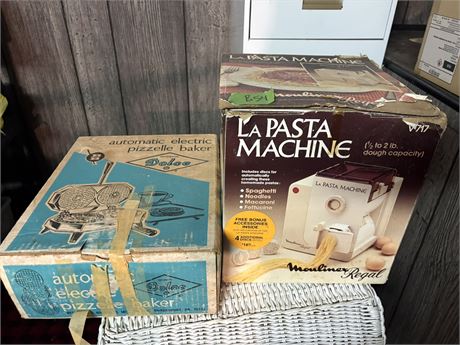 Pasta Maker, Pizzelle Baker