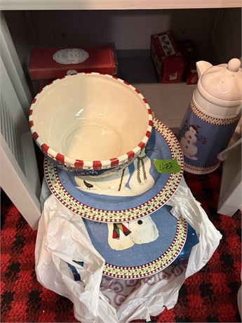 Snowman Dishes